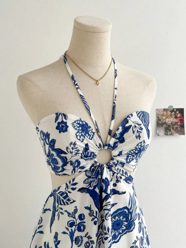 Floral Halter Dress
